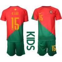 Dres Portugal Rafael Leao #15 Domaci za djecu SP 2022 Kratak Rukav (+ kratke hlače)